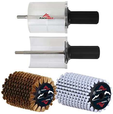 RaceWax Roto Rotorbürste Set Nylon Kupfer 120mm Speed Brush Bürsten inkl. Speed Stick