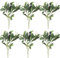 JYCRA Lot de 6 branches d'olivier artificielles avec olives, 38,1 cm de long, pour vase, maison, bureau, décoration de Pâques