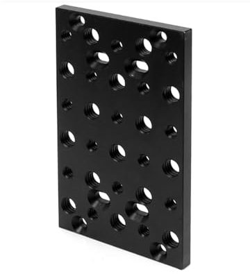 DINESK Multi-Purpose Switching Plate for Rail Block Dovetail Camera Cheese Plate with 1/4 and 3/8 Thread for SLR Cameras