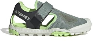 adidas Unisex Kinder Terrex Captain Toey 2.0 Sandals, Silver Green/Carbon/Green Spark, 29 EU