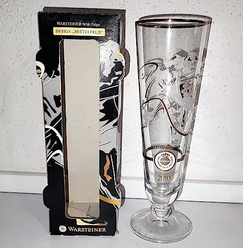 Rofu Warsteiner WM -Tulpe 2010 / Design Mittelfeld/Pilsglas - Pilsflöte -Bierglas/Warsteinertulpe Action-Kik