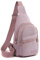 MEMOFYND 1 Stück Sling-Brusttasche, wasserdichte Nylon-Umhängetasche, Sport-Umhängetasche, mehrschichtige Aufbewahrungs-Brusttasche, verstellbarer Schultergurt, geeignet für Damen (lila)