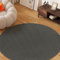 TAPISO Alfombra Mono Redonda De Pelo Corto Interior Diseño Moderno Gris Oscuro Diseño Monocolor Alfombra Salón Dormitorio Adulto Comedor Cocina Resistente Exterior Oeko-Tex 240 x 240 cm