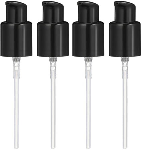 POPETPOP 4 x Ersatz-Make-up-Grundierung und Double Wear, Pumpenkopf, Make-up-Dosierer, mit passendem Schlauch und Schutzkappe