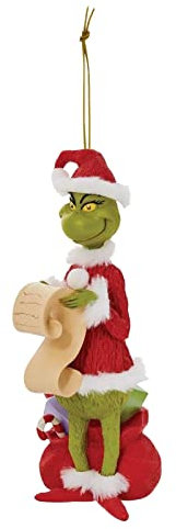 Weihnachtsschmuck Grin-ch Stück Grinchs Hängende Ornament Weihnachtsdekoration Anhänger Feiertag Party Deko Weihnachts Geschenke Grüne Grinchs Willkommens Weihnachtsschmuck (I, One Size)