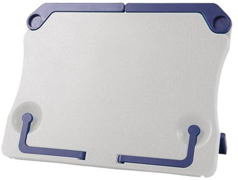 Buchständer - Verstellbar Leseständer für Kinder, Kunststoff Buchständer, Lesegestell von Lehrbüchern, iPads, Rezepten, Redeentwürfen, Weiß