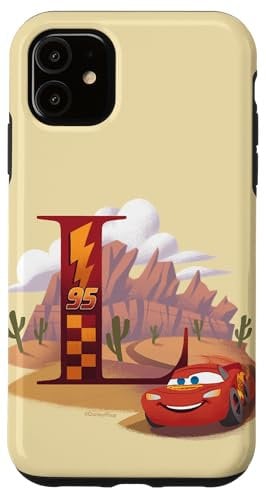 iPhone 11 Disney & Pixar Alphabet Monogram Letter L Lightning McQueen Case