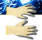 FAUOSWUK Electrical Insulated Gloves, Insulation Work Gloves Below 400V Safety Work Gloves Rubber Electrician Gloves for Electric Maintenance Electric Protection Gloves, Yellow