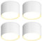 GeyouLux 4x LED Aufbauspot Weiß - Ø84x50mm - Deckenstrahler LED GX53 mit 6W 680LM Neutralweiß 230V - 180° Abstrahlwinkel - Aluminium Deckenspots Aufbaustrahler Aufputz Deckenleuchte
