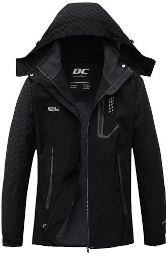 DCmount Regenjacke Damen Wasserdicht übergangsjacke damen Outdoor Wanderjacke softshelljacke für damen mit Kapuze