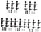 Toyvian 5 Sätze Gitarren saiten gitarren ersatzteile gitarren werkzeug Gitarre Tuner Gitarren Tuning Pegs d d black swor zubehör Akustikgitarrenstimmung Stimmgeräte für Gitarren Metall