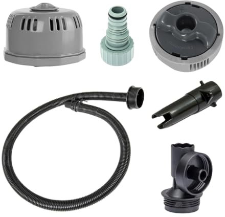 Lazy Spa Compatible Hot Tub Accessories Bundle | Contains ChemConnect, Filter Housing, Inflation Hose, Deflation T-joint, Deflation Adapter, Drain Valve