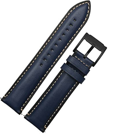 AXPTI Uhrenarmband aus echtem Leder mit Schnellentriegelung für Fossil FTW1114 4016ME3110 FS5436 24 20 22 mm Uhrenarmband für Huawei Pro 2 Gear S2 S3, 20 mm, Achat