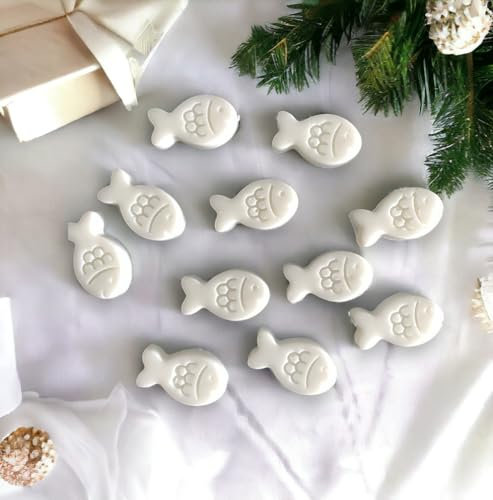 Seifenfische weiß 50 Stück (vegan), Gastgeschenk (Himalaya Luft)