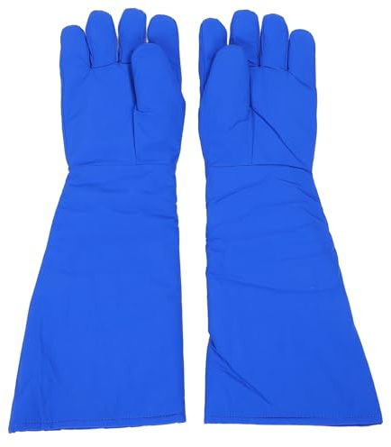 Kryo-Handschuhe, LN2-Flüssigstickstoff-Schutzhandschuhe für Niedrige Temperaturen, Tiefkühl-Sicherheitshandschuhe für -260 ℃ Bis +148 ℃, 4-lagige Wasserdichte