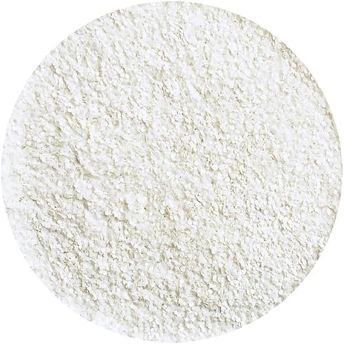 Eulenspiegel 907641 - Bio Glitter Schneeweiß, 6 g, biologisch abbaubar, Glitzer für Gesicht & Körper