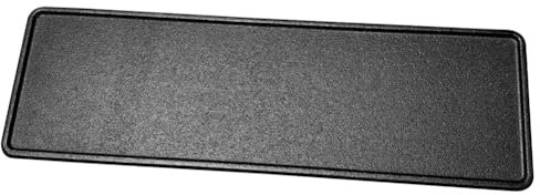 Fiorky 15.1 X 4.7inches Cast Iron Griddle for Stovetop Griddle Grill Pan Rectangular Flat Top Grill Induction Compatible for Open Flame and Induction Cooktop