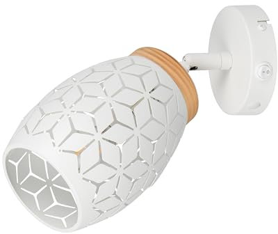 Reality Leuchten Wandspot Bidar R81571731, Metall Weiß matt, exkl. 1x E14