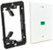 Kueohse Plaque murale en fibre optique 1 port SC Simplex Plaque murale en fibre optique avec support de à 1 vitesse , A