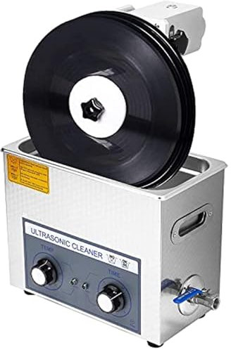 FLNOZAMZ Portable Vinyl Records Cleaning Machine, 6L Ultrasonic Cleaner Disc Washer, Vinyl Record Cleaning System, 0~30 Min Timing