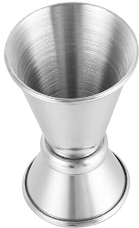 Hemobllo Coctelera Taza Medidora De Onzas Vaso Medidor De Acero Inoxidable Vaso Medidor Doble Para Cócteles Para Bebidas Fiesta