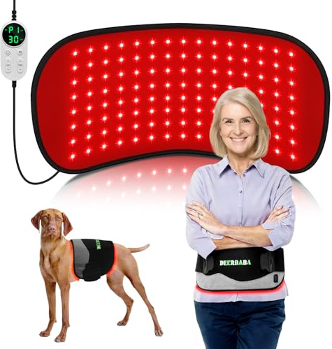 Red-Light-Therapy-for-Body,2026 Upgraded-4 Modes 5 Stage Power Medical-Grade TPU Mat for Body Pain Relief,20x 9Dual Wavelength Infrared Red Light Blanket LEDs