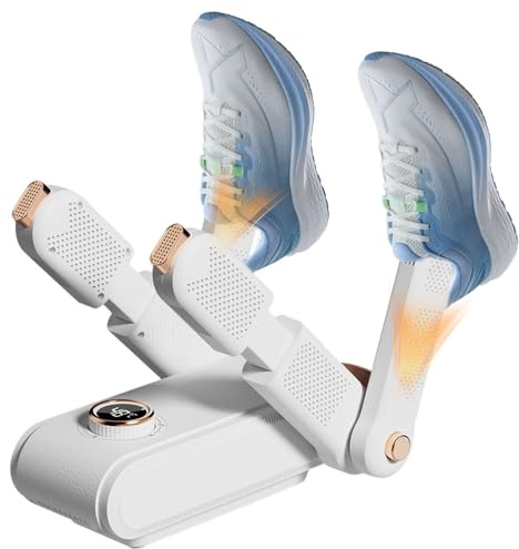YANGUN Schuhtrockner Elektrisch 2 Paar, Schuh Trockner, Schuhtrockner fußballschuhe mit 120mins Timer Funktion, Antibakteriell Tragbarer Faltdesign Schnelltrocknung für Handschuhe, Socken, Skistiefel