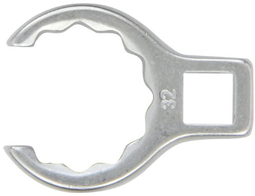 Stahlwille 03190032 Crow-Ring Wrench (Spanner), 1/2 Inside Square, Made of Chrome Alloy Steel & Chrome Plated, Has Anti-Slip Drive Profile, Ideal for Tight Spaces, Size 32 mm, L. 62.5 mm