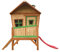 Axi Kinder Spielhaus Iris - das Stelzenhaus mit den schrägen Wänden, Fenstern und Türe