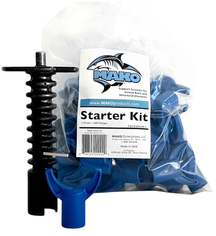 Mako Starter Kit – Treiber und fincap Beton Estrich Stühle für präzise slab-on-grade Projekte