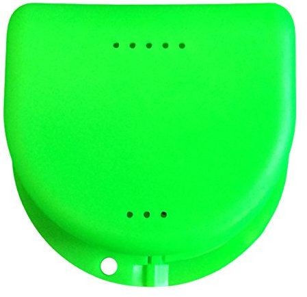 Snorflex Gebissdose, Aufbewahrungsdose, Retainer, KFO-Box, Zahnspangendose hellgrün