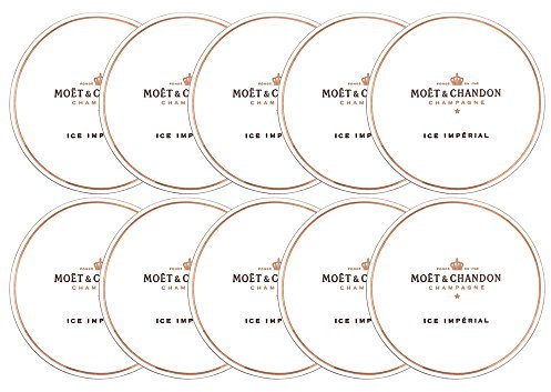 Moet & Chandon Ice Imperial Paper sottobicchieri per bicchieri da champagne 10 pz per festa decorazione della tavola