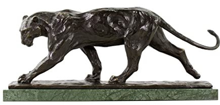 Limitierte Tierskulptur aus Bronze - Panther im Laufen (1904) - Panthère Marchant- signiert Rembrandt Bugatti - Bronzefigur - Kunst online kaufen - Panther Skulptur - Bronzefigur
