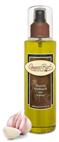 Sprühöl Knoblauch Olivenöl aus Italien 0,26L Sprühflasche sehr aromatisch kaltgepresst Pumpspray