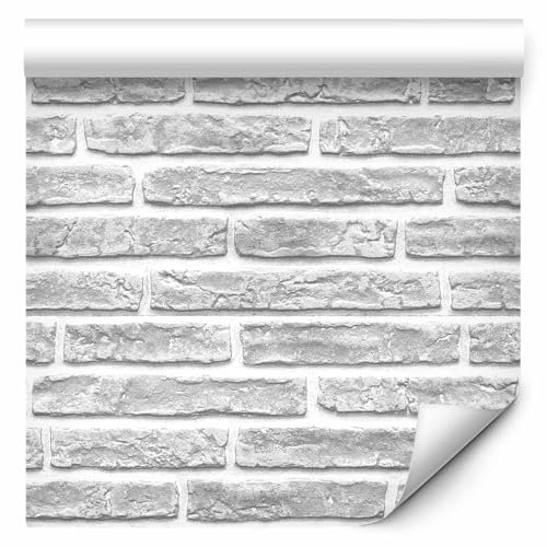 murando - Tapete selbstklebend 10m Wandtattoo dekorative Möbelfolie Dekorfolie Fotofolie Panel Wandaufkleber Wandposter Wandsticker - Steine Steinwand Steinoptik Ziegel 1603-8