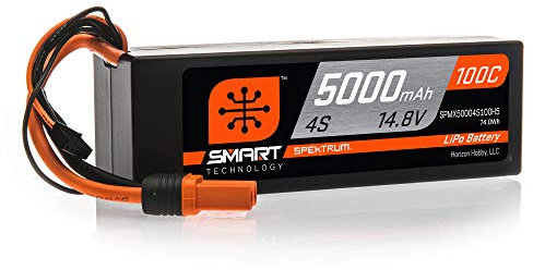 Spektrum 14.8V 5000mAh 4S 100C Smart Hardcase LiPo-Akku: IC5, SPMX50004S100H5