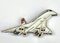 British Badges Broche Concorde Avion Émail Bleu (25mm x 15mm)