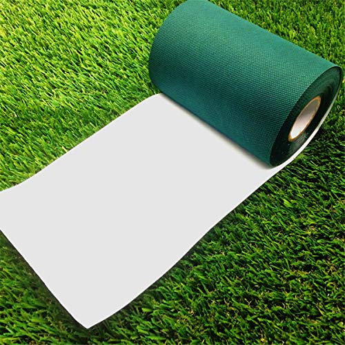 Artificial Grass Tape Self Adhesive Synthetic Turf Seaming Tape for Jointing Fixing Green Lawn Mat Rug,Connecting Fake Grass Carpet (6inX65.6ft(15cmX200cm))