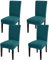 Fuloon Stuhlhussen 4er 6er Set, Stuhlüberzug Universal Stretch Abnehmbare Stuhlbezug Protector Cover, für Haus Esszimmer Moderne Hochzeit Bouquet, Hotel, Restaurant Dekor
