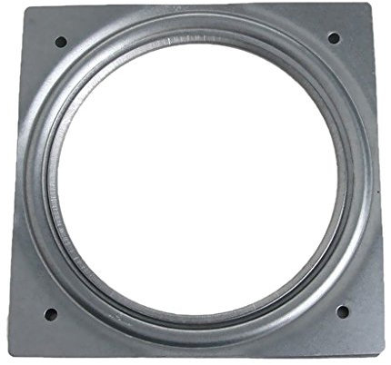 Drehbeschlag 360° Drehteller Kugelgelagert Mit Laufrollen Stahl Verzinkt Druckkugellager Tragkraft 50kg Desktop-Tisch (155x155x9mm)