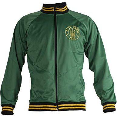 JL Sport St. Pauli Grün Ultras Totenkopf gekreuzte Knochen Punk Aktivist Jacke Fußball Trainingsanzug Top, grün, XL