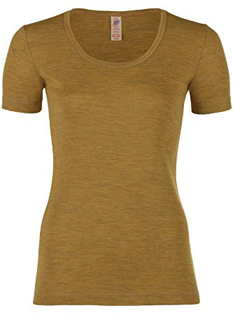 Engel Natur, Damen Shirt kurzarm, 100% Wolle (kbT)
