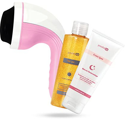 Trattamento anticellulite, con Olio Rassodante per il Corpo di Giorno, Crema Anticellulite di notte e Rullo Elettrico per Massaggi, Supporto per Cellulite e Smagliature - ProdutUp
