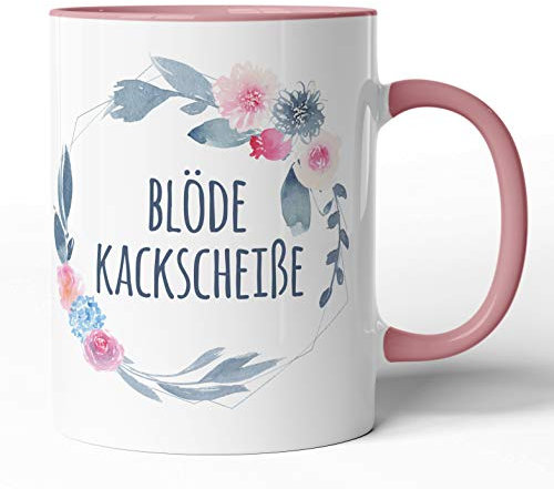 Kaffee-Tasse Schimpfwörter Beleidigung Ironie Geschenk-Tasse Geburtstag lustige Büro-Tasse - Spülmaschinenfest - beidseitig Bedruckt