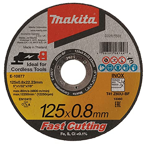 Makita E-10877-25 25 Stück Schleifscheiben 125 x 0,8 x 22,23