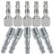 10 Pcs Air Line Connectors - 1/4 BSP Stainless Steel Compressor Airline Hose Pipe Fittings - Quick Release Extension Connector Coupler air Hose Set Both Male and Female Threaded for Compressor Tools