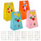 KASZOO 40 Stück Papiertüten, Bunte Geschenktüten Candy Tüten mit 90 Aufkleber (Auf Deutsch) zum Verpacken von Geschenken, Giveaways, Kindergeburtstag, Hochzeit, Party, usw