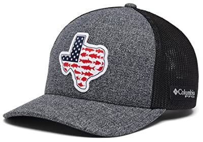 Columbia Unisex-Erwachsene PFG Statetriot Mesh Ball Cap, Grill Heather/Tx Patch, X-Large