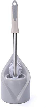 Set portascopino e portascopino Set di spazzola igienica, spazzola igienica e staffa, bellissima e resistente bagno lungo la maniglia di pulizia, pennello sostituibile Porta scopino/Portascopino per W