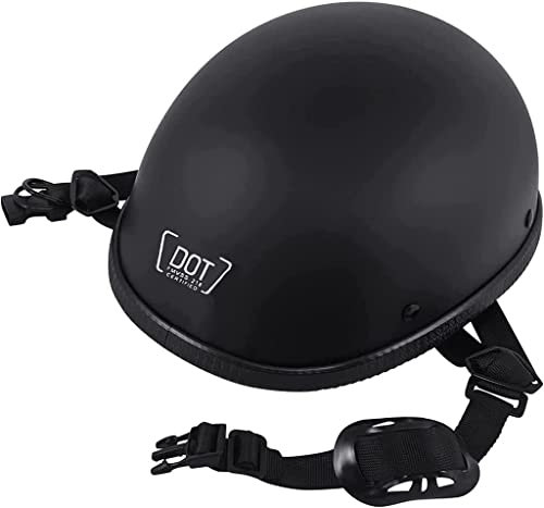 Konsilsa Aperto Caschi da Moto, ECE Omologato Casco Moto Ultra=Sottile Jet Casco Scodella Casco Jet Casco Jet Scooter Bici Cruiser Chopper Ciclomotore (Color : A, Dimensione : XXL)
